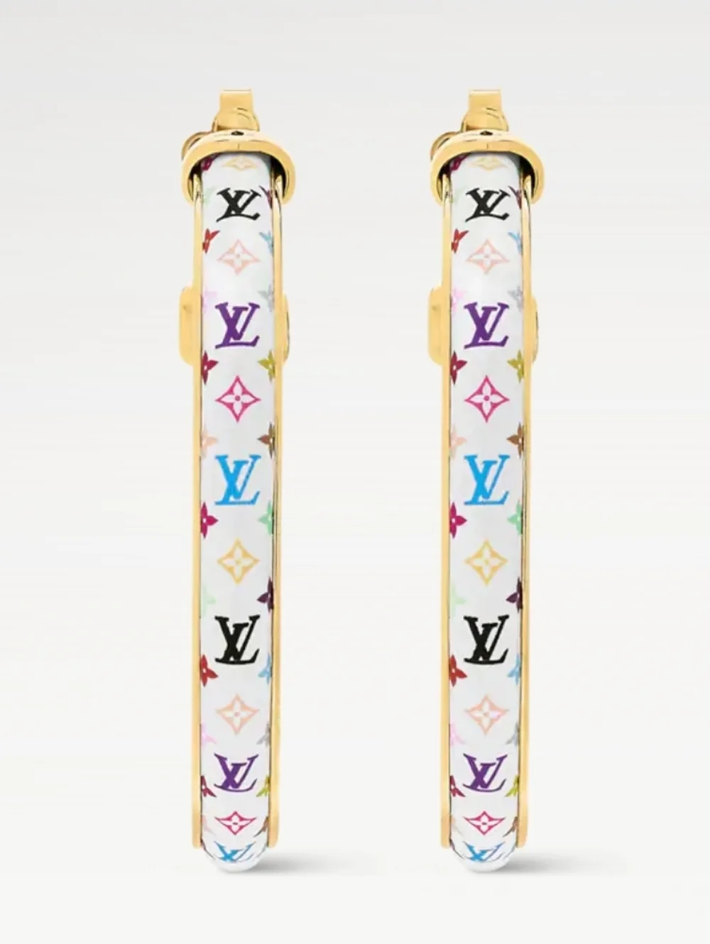Gold and Multicolor Hoop Earrings Indistinguishable! Comes W/gift๐๐ฅ๐ฅ๐ - Picture 1 of 10